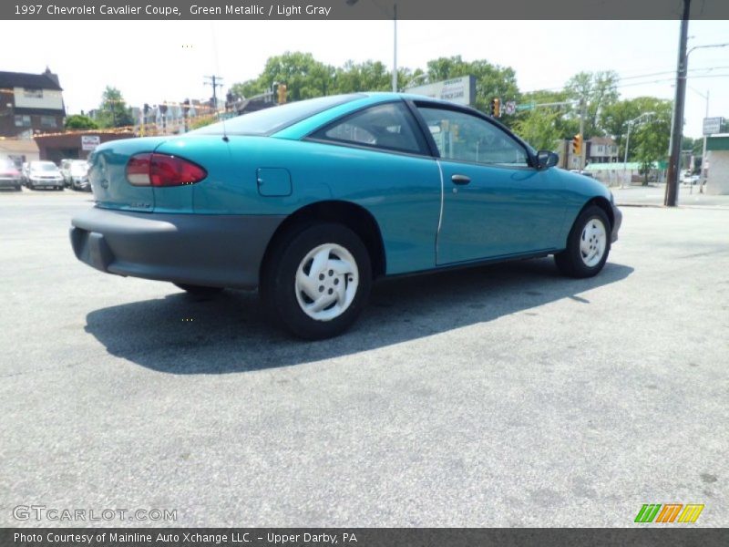 Green Metallic / Light Gray 1997 Chevrolet Cavalier Coupe
