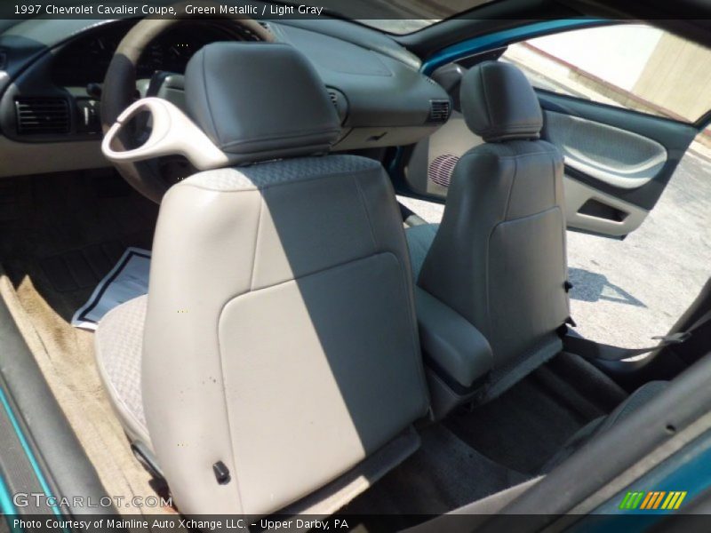 Green Metallic / Light Gray 1997 Chevrolet Cavalier Coupe