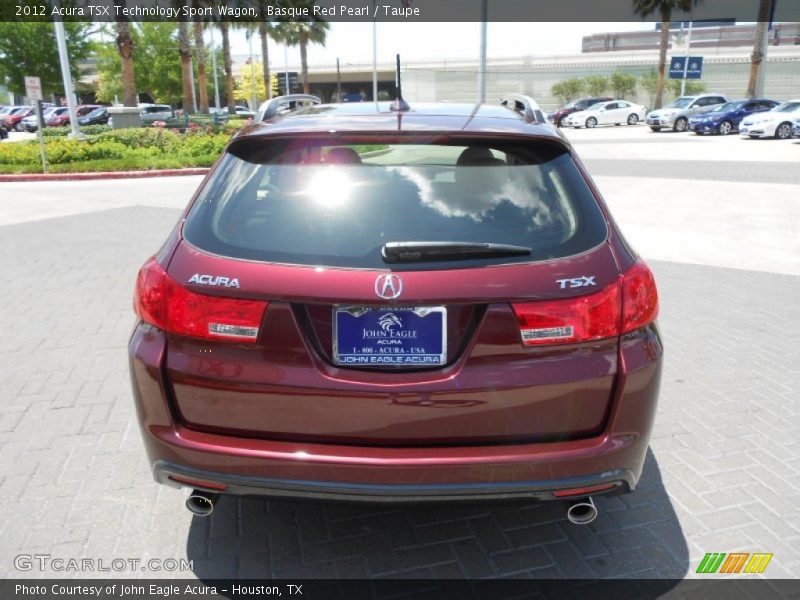 Basque Red Pearl / Taupe 2012 Acura TSX Technology Sport Wagon
