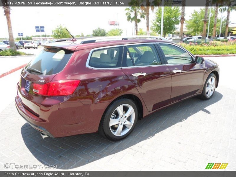 Basque Red Pearl / Taupe 2012 Acura TSX Technology Sport Wagon