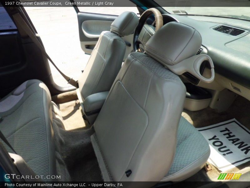 Green Metallic / Light Gray 1997 Chevrolet Cavalier Coupe
