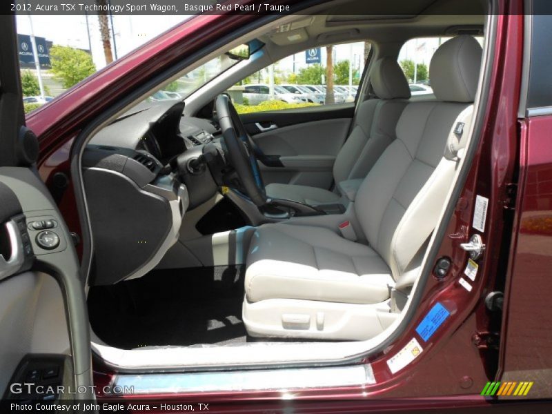 Basque Red Pearl / Taupe 2012 Acura TSX Technology Sport Wagon