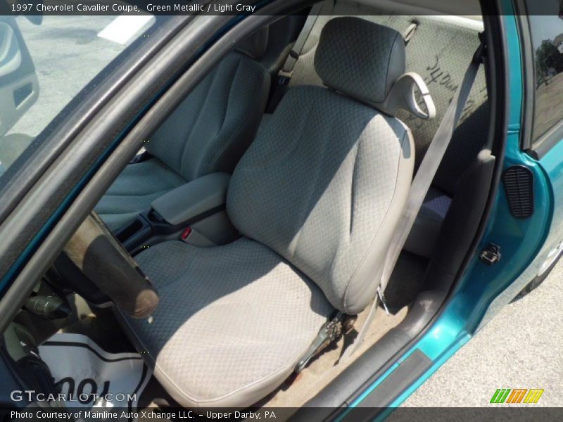Green Metallic / Light Gray 1997 Chevrolet Cavalier Coupe