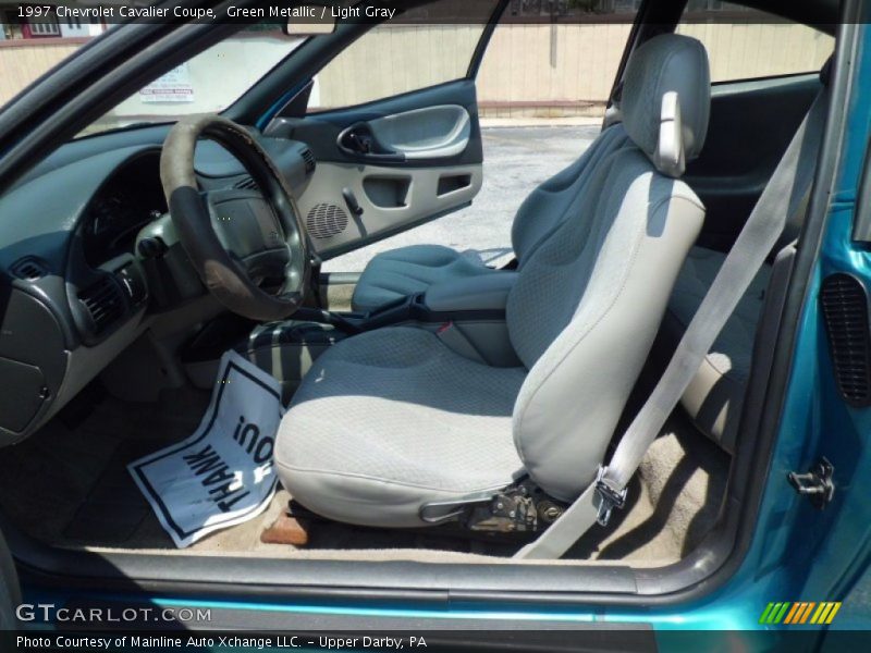 Green Metallic / Light Gray 1997 Chevrolet Cavalier Coupe