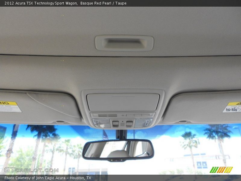 Basque Red Pearl / Taupe 2012 Acura TSX Technology Sport Wagon