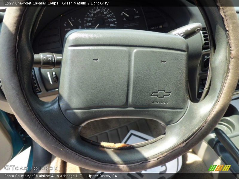 Green Metallic / Light Gray 1997 Chevrolet Cavalier Coupe