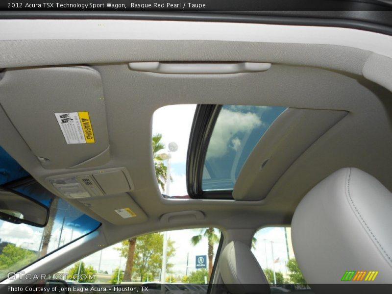 Basque Red Pearl / Taupe 2012 Acura TSX Technology Sport Wagon