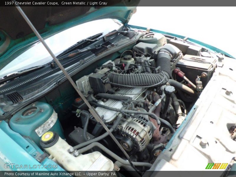Green Metallic / Light Gray 1997 Chevrolet Cavalier Coupe