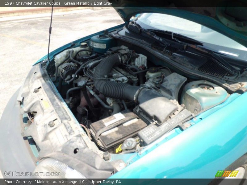 Green Metallic / Light Gray 1997 Chevrolet Cavalier Coupe