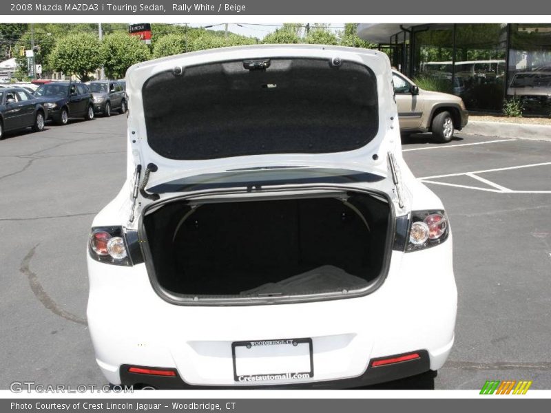 Rally White / Beige 2008 Mazda MAZDA3 i Touring Sedan