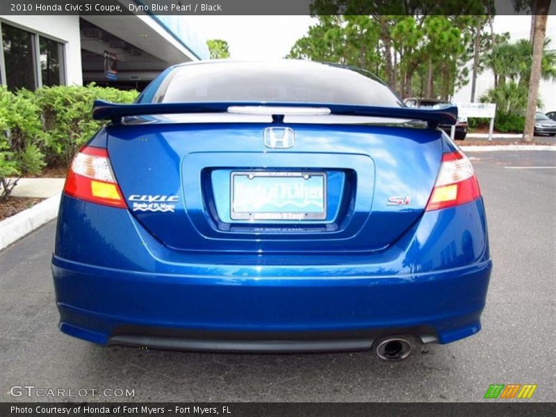 Dyno Blue Pearl / Black 2010 Honda Civic Si Coupe