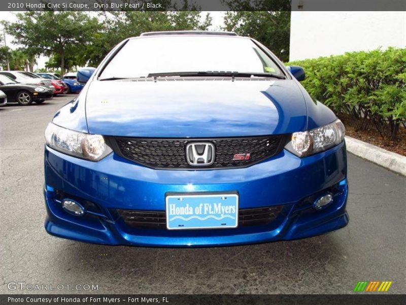 Dyno Blue Pearl / Black 2010 Honda Civic Si Coupe