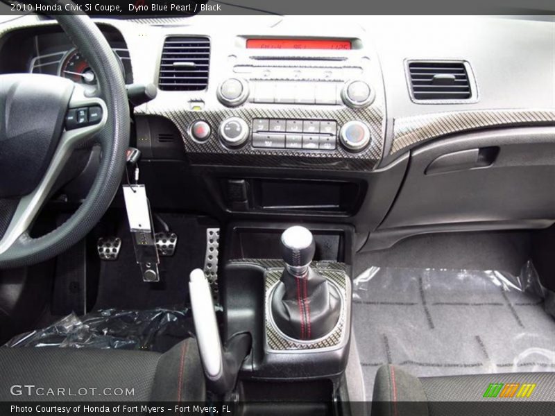 Dyno Blue Pearl / Black 2010 Honda Civic Si Coupe