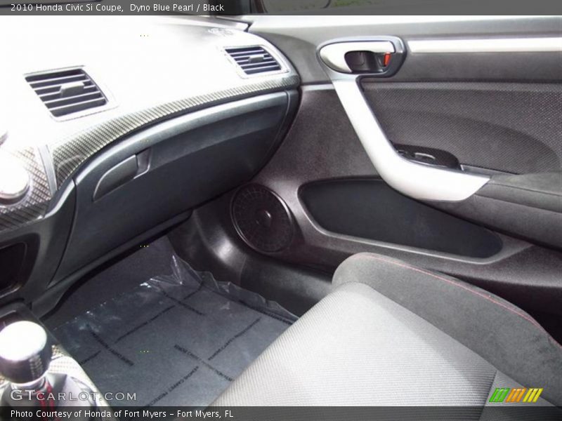 Dyno Blue Pearl / Black 2010 Honda Civic Si Coupe
