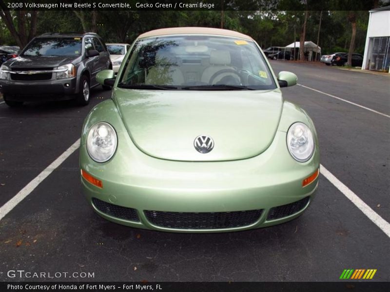 Gecko Green / Cream Beige 2008 Volkswagen New Beetle S Convertible