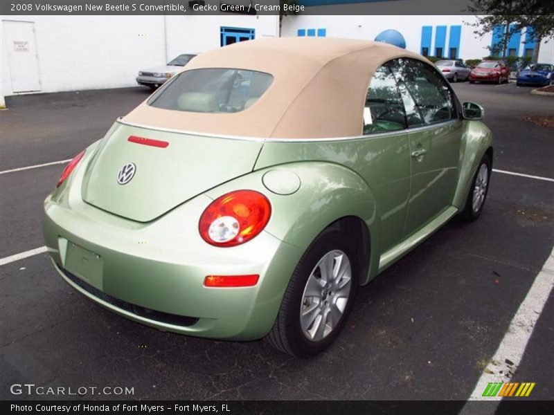 Gecko Green / Cream Beige 2008 Volkswagen New Beetle S Convertible