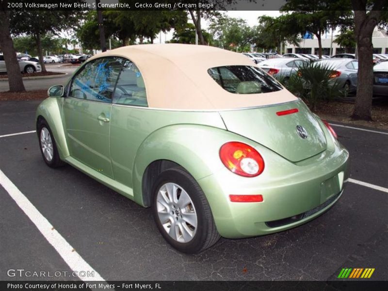 Gecko Green / Cream Beige 2008 Volkswagen New Beetle S Convertible