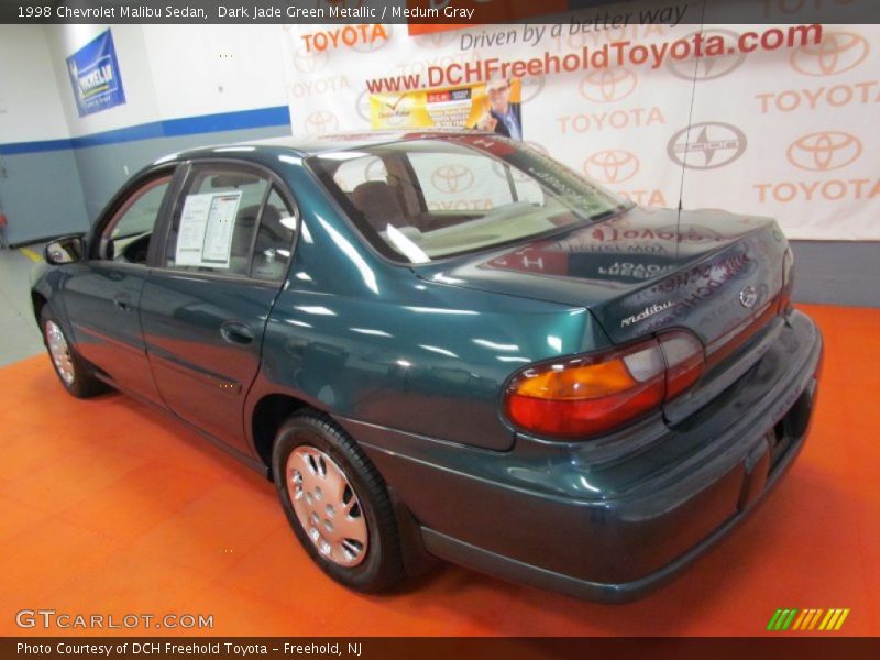 Dark Jade Green Metallic / Medum Gray 1998 Chevrolet Malibu Sedan