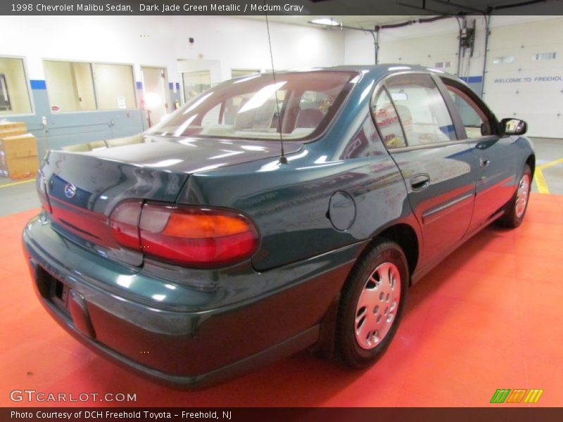 Dark Jade Green Metallic / Medum Gray 1998 Chevrolet Malibu Sedan