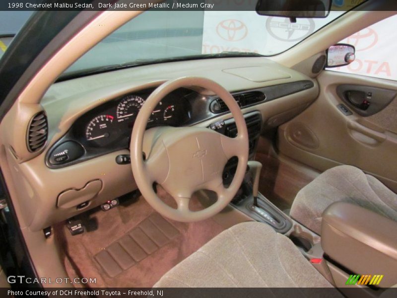 Dark Jade Green Metallic / Medum Gray 1998 Chevrolet Malibu Sedan