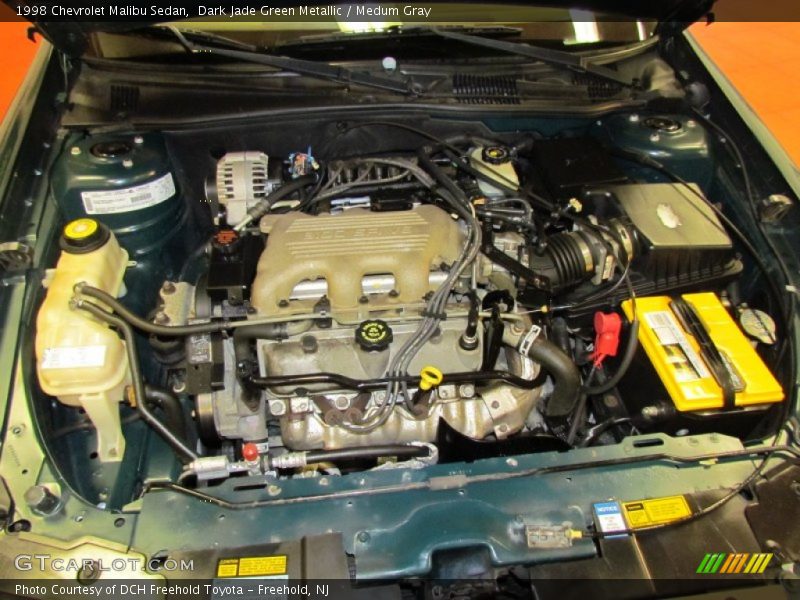 Dark Jade Green Metallic / Medum Gray 1998 Chevrolet Malibu Sedan