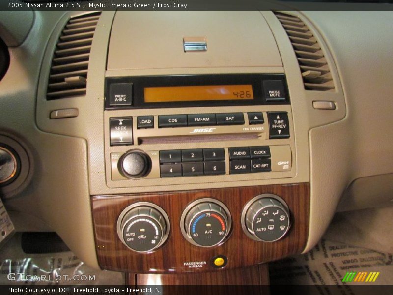 Mystic Emerald Green / Frost Gray 2005 Nissan Altima 2.5 SL