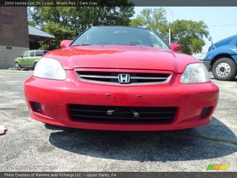 Milano Red / Dark Gray 2000 Honda Civic EX Coupe