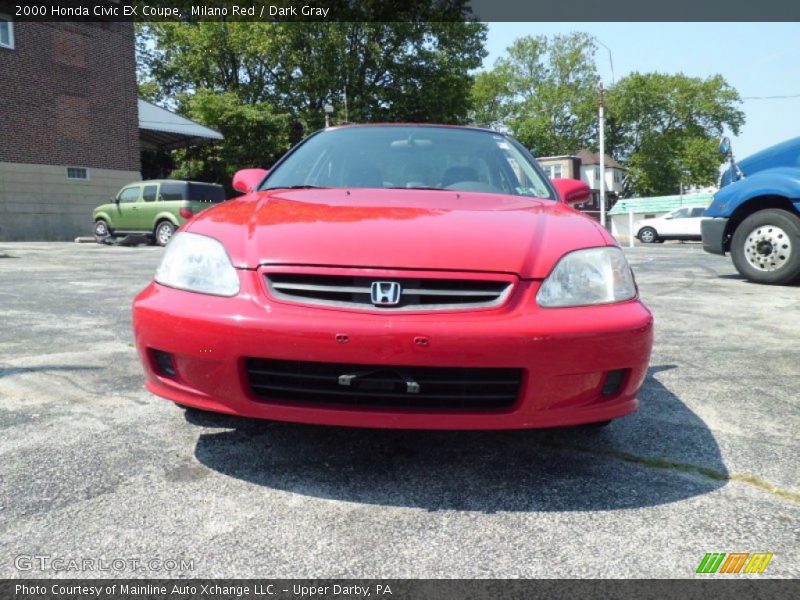 Milano Red / Dark Gray 2000 Honda Civic EX Coupe