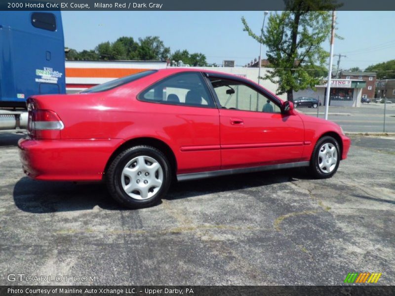 Milano Red / Dark Gray 2000 Honda Civic EX Coupe