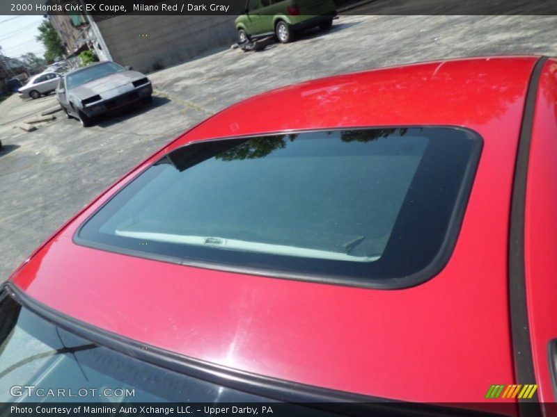 Milano Red / Dark Gray 2000 Honda Civic EX Coupe