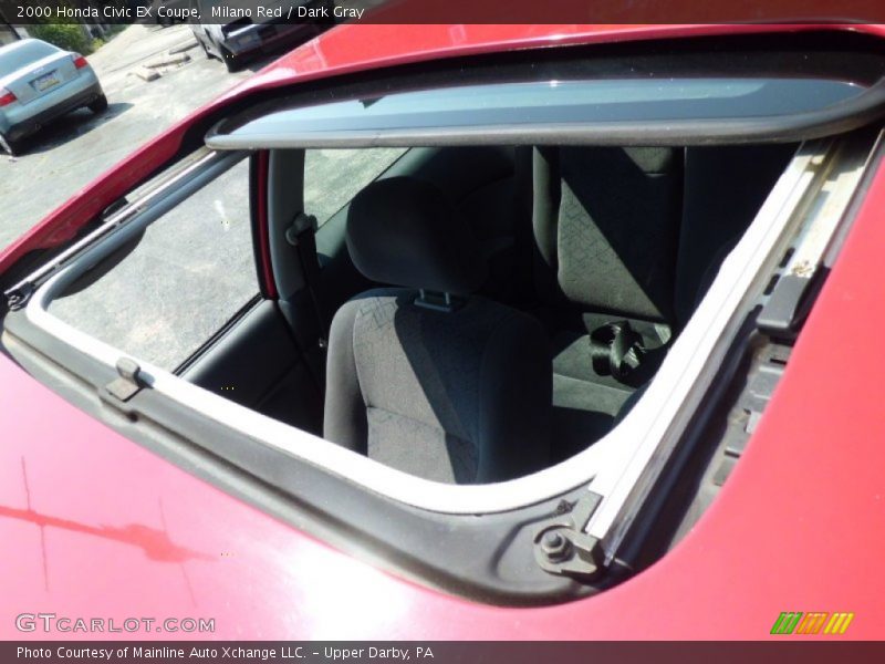 Milano Red / Dark Gray 2000 Honda Civic EX Coupe