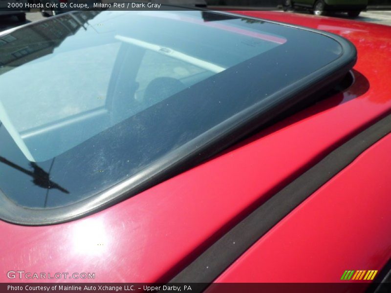 Milano Red / Dark Gray 2000 Honda Civic EX Coupe