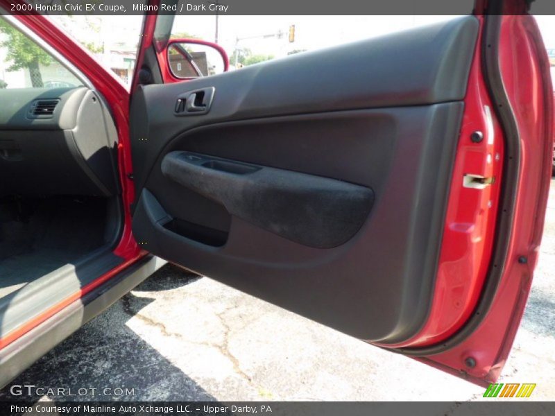 Milano Red / Dark Gray 2000 Honda Civic EX Coupe