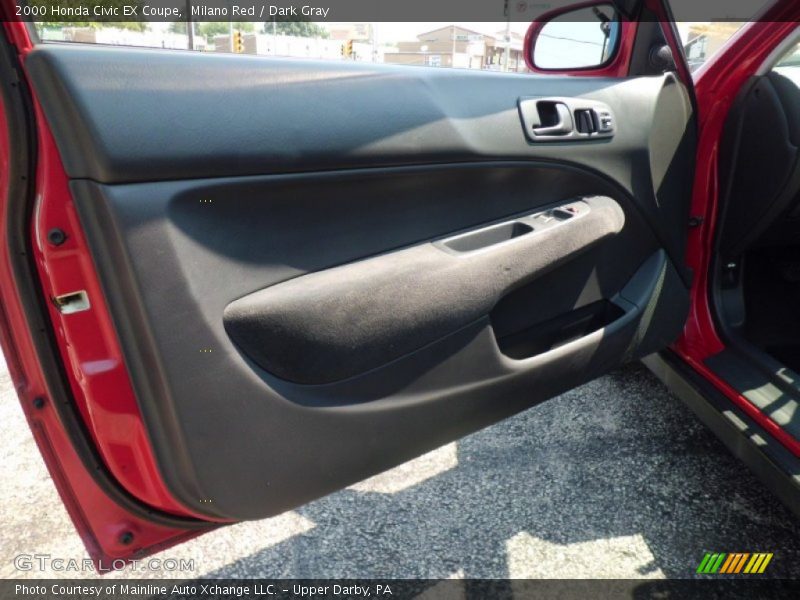 Milano Red / Dark Gray 2000 Honda Civic EX Coupe