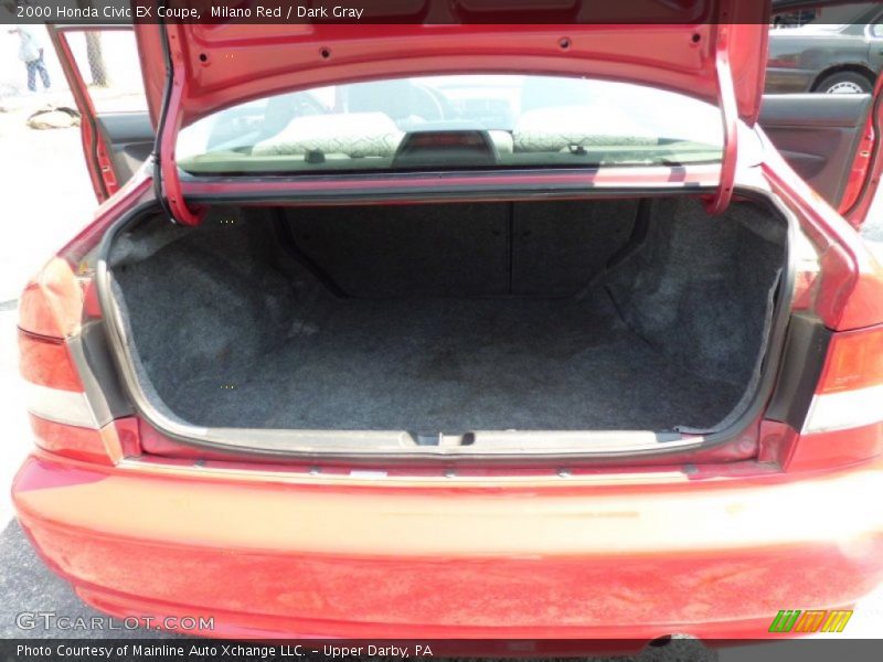 Milano Red / Dark Gray 2000 Honda Civic EX Coupe