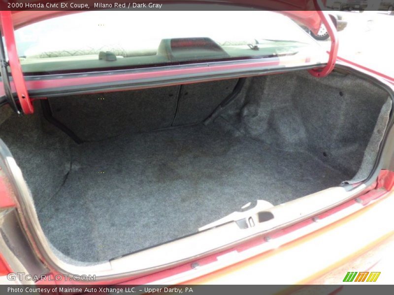 Milano Red / Dark Gray 2000 Honda Civic EX Coupe