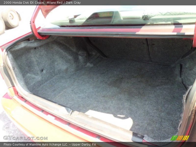 Milano Red / Dark Gray 2000 Honda Civic EX Coupe