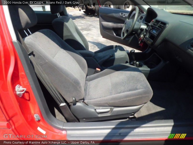 Milano Red / Dark Gray 2000 Honda Civic EX Coupe