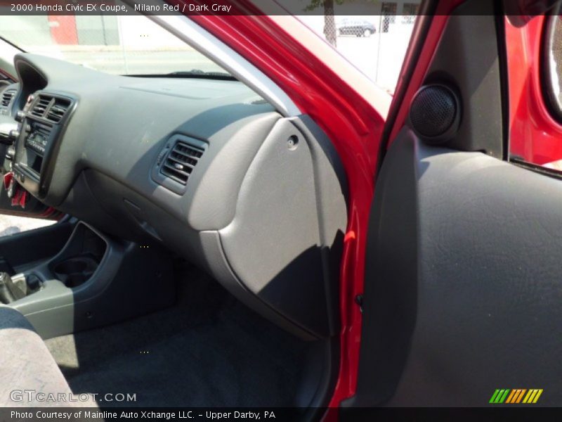 Milano Red / Dark Gray 2000 Honda Civic EX Coupe