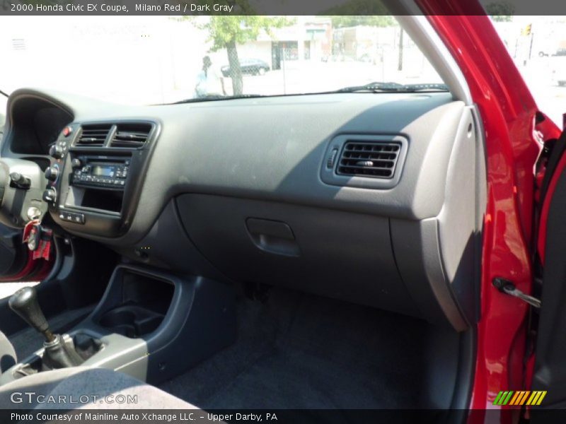 Milano Red / Dark Gray 2000 Honda Civic EX Coupe