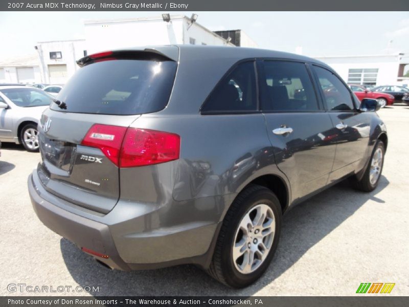 Nimbus Gray Metallic / Ebony 2007 Acura MDX Technology