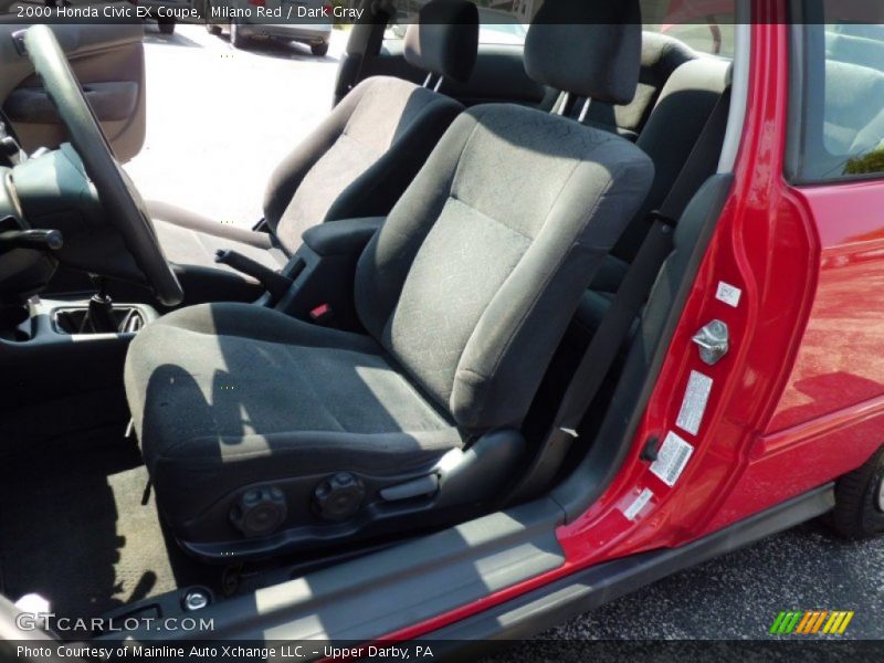 Milano Red / Dark Gray 2000 Honda Civic EX Coupe