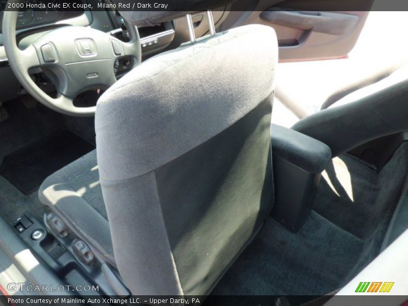 Milano Red / Dark Gray 2000 Honda Civic EX Coupe