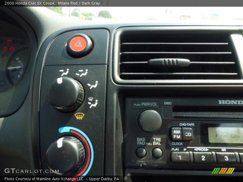 Milano Red / Dark Gray 2000 Honda Civic EX Coupe