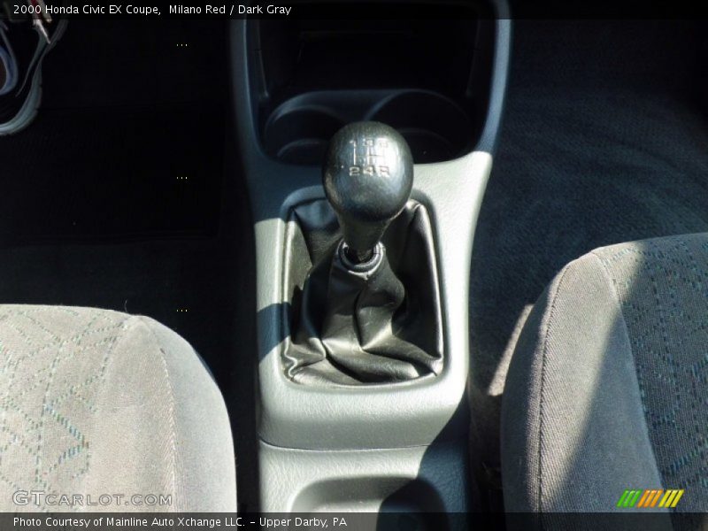Milano Red / Dark Gray 2000 Honda Civic EX Coupe