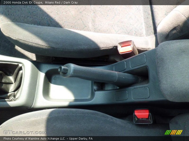 Milano Red / Dark Gray 2000 Honda Civic EX Coupe