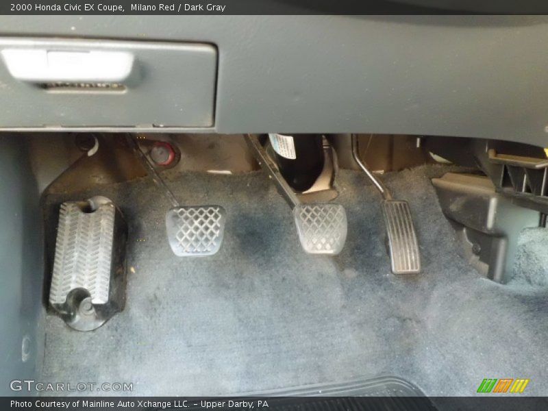 Milano Red / Dark Gray 2000 Honda Civic EX Coupe