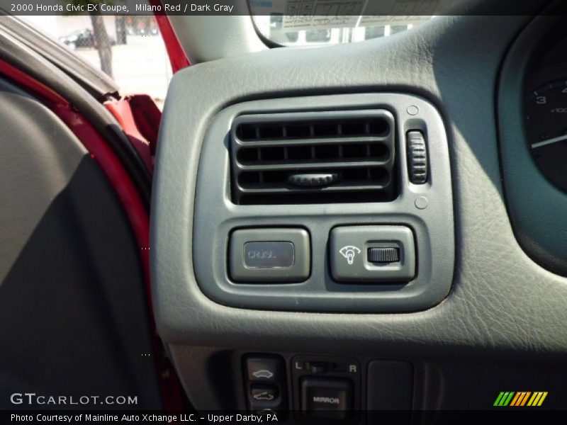 Milano Red / Dark Gray 2000 Honda Civic EX Coupe