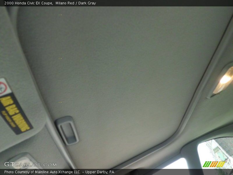 Milano Red / Dark Gray 2000 Honda Civic EX Coupe