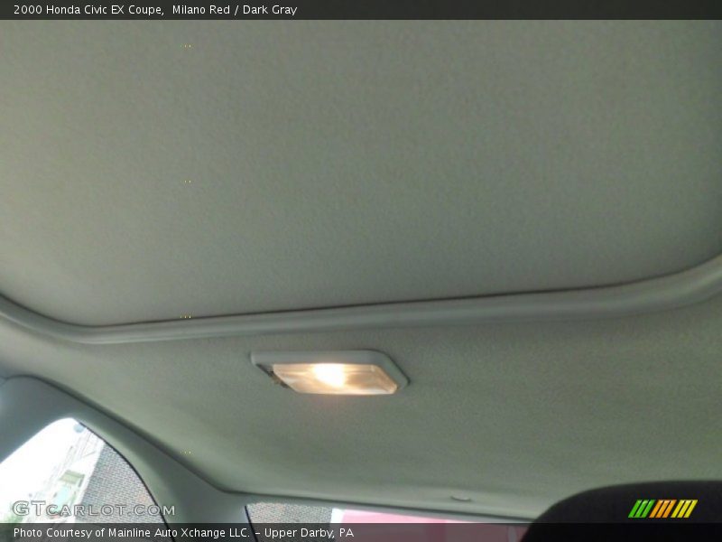 Milano Red / Dark Gray 2000 Honda Civic EX Coupe